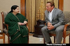 Arnold Schwarzenegger Meets Jayalalithaa in Chennai Arnold Schwarzenegger Meets Jayalalithaa in Chennai
