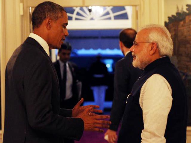 अमेरिकी राष्ट्रपति बराक ओबामा से पीएम नरेंद्र मोदी की मुलाकात