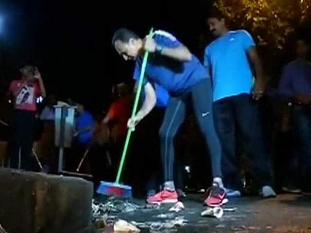 For a Bit Today, He Was Anil Ambani, Street Cleaner