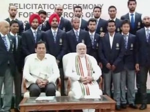 PM Narendra Modi Felicitates Asian Games Champions