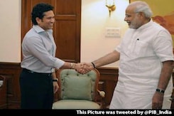 Sachin Tells Narendra Modi he is Keen to Work in Schools, Colleges Sachin Tells Narendra Modi he is Keen to Work in Schools, Colleges