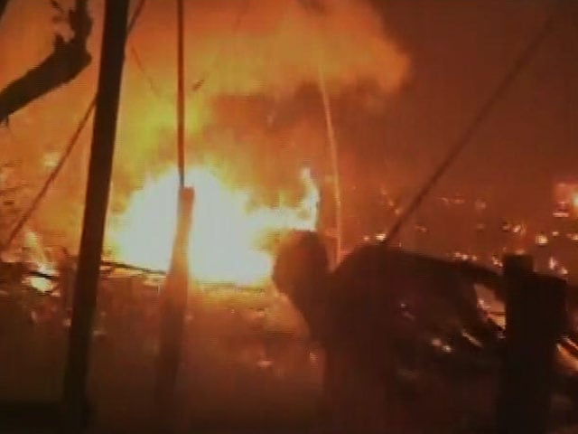 Video : Massive Fire in Faridabad Cracker Market, Over 200 Shops Destroyed