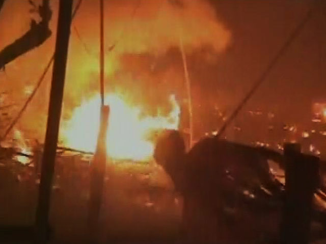 Massive Fire in Faridabad Cracker Market, Over 200 Shops Destroyed