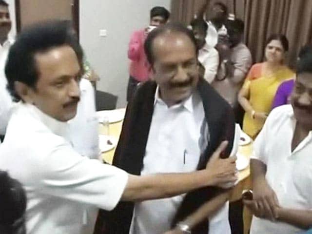 Video : At a Wedding, DMK Initiates Talks for a Mega-Alliance