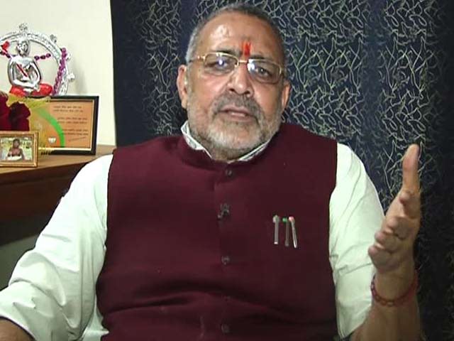 'Neither am I communal nor can anyone in India be communal': BJP's Giriraj Singh to NDTV