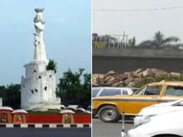 Video : A 30-foot Statue and Kolkata Landmark Disappears