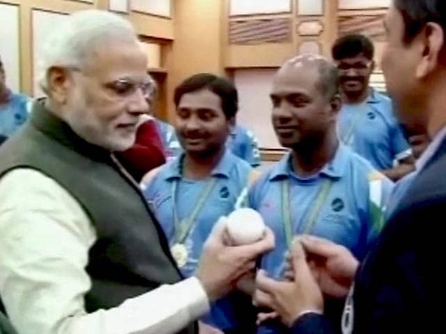 पीएम मोदी से मिले ब्लाइंट क्रिकेट वर्ल्ड कप के विजेता