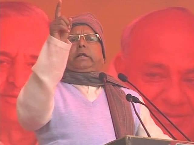 Video : 'PM Failed To Bring Back Black Money', Says Lalu Prasad Yadav