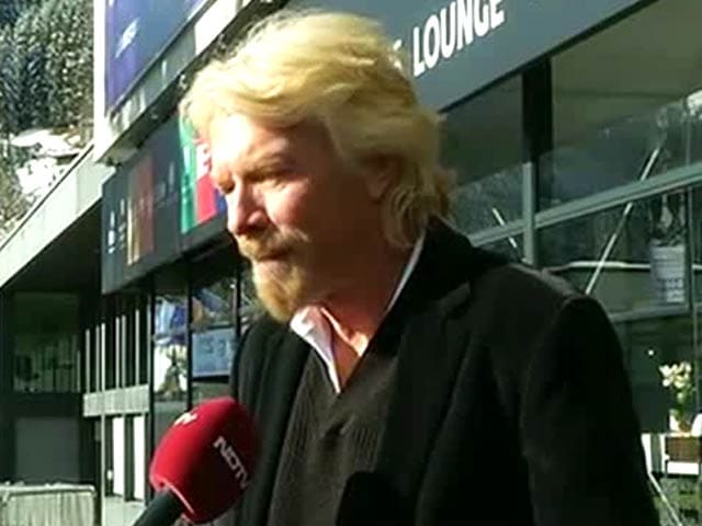 Video : Definitely Willing to Bet on India: Richard Branson to NDTV at Davos