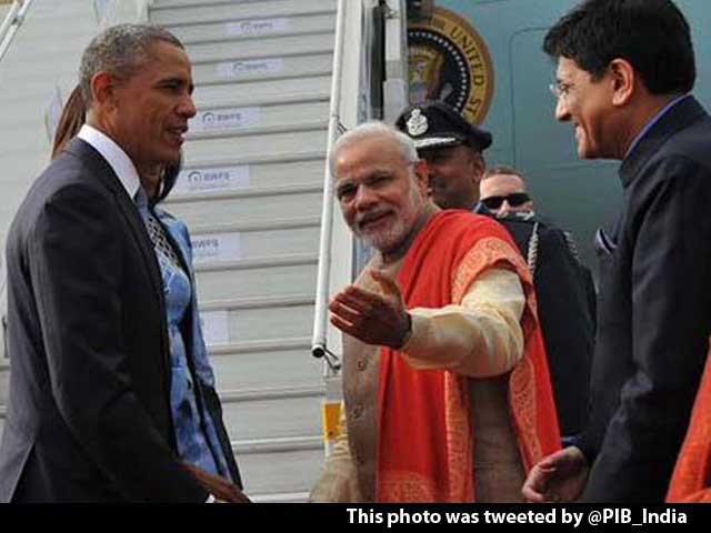 Video : Namaste POTUS. Obama Arrives in India On Three-Day Visit
