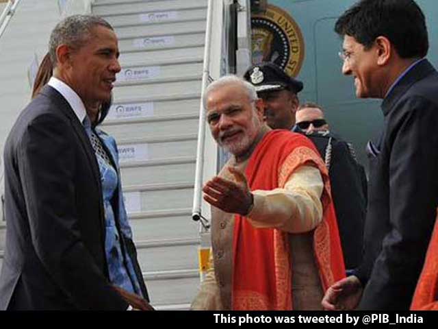 Namaste POTUS. Obama Arrives in India On Three-Day Visit