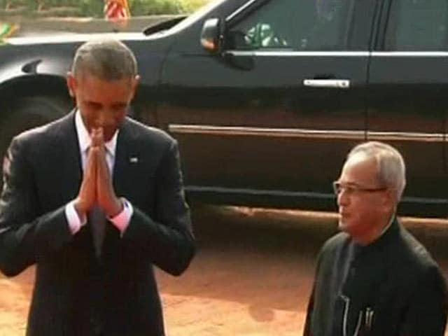 Videos : बराक ओबामा का राष्ट्रपति भवन में भव्य स्वागत