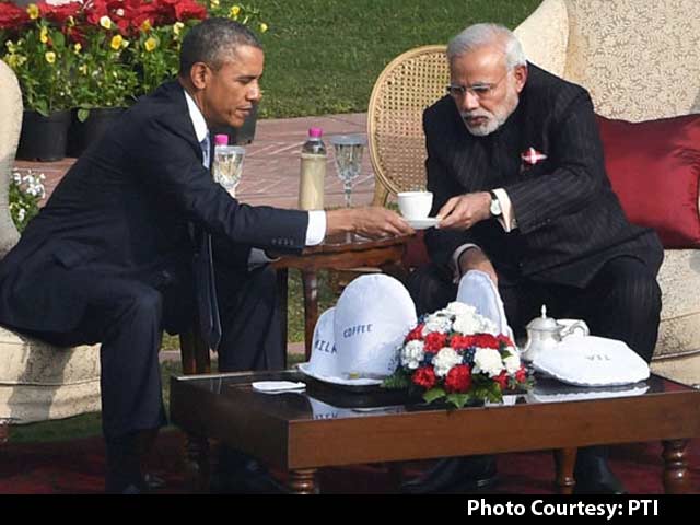 Walk and Chai Break for PM Modi and Barack Obama