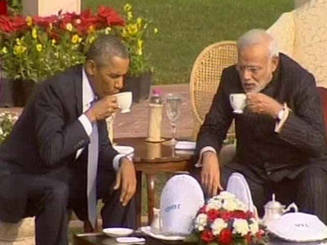 ओबामा-मोदी ने चाय की चुस्कियों के बीच की चर्चा