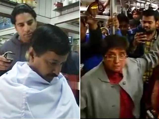 How Arvind Kejriwal and Kiran Bedi Spent the Last Day Before Delhi Polls