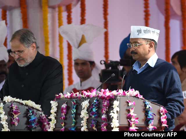 AAP <i>Ka</i> CM: Arvind Kejriwal Takes Oath