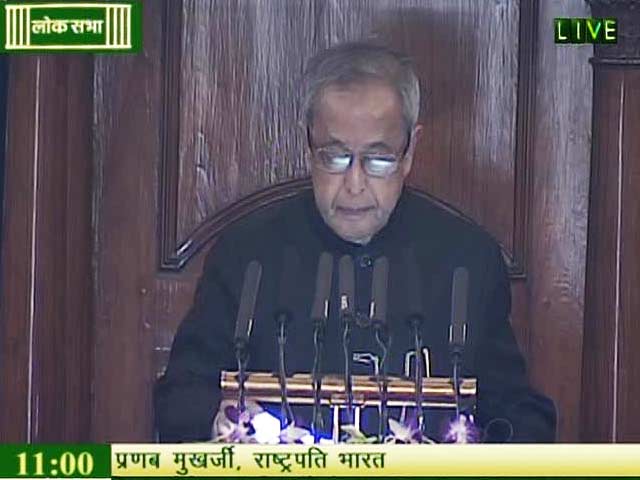 President Pranab Mukherjee Addresses both Houses of Parliament