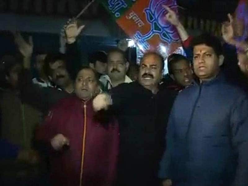 Video : BJP Protests Against the Release of Hurriyat Hardliner Masarat Alam by J&K Government