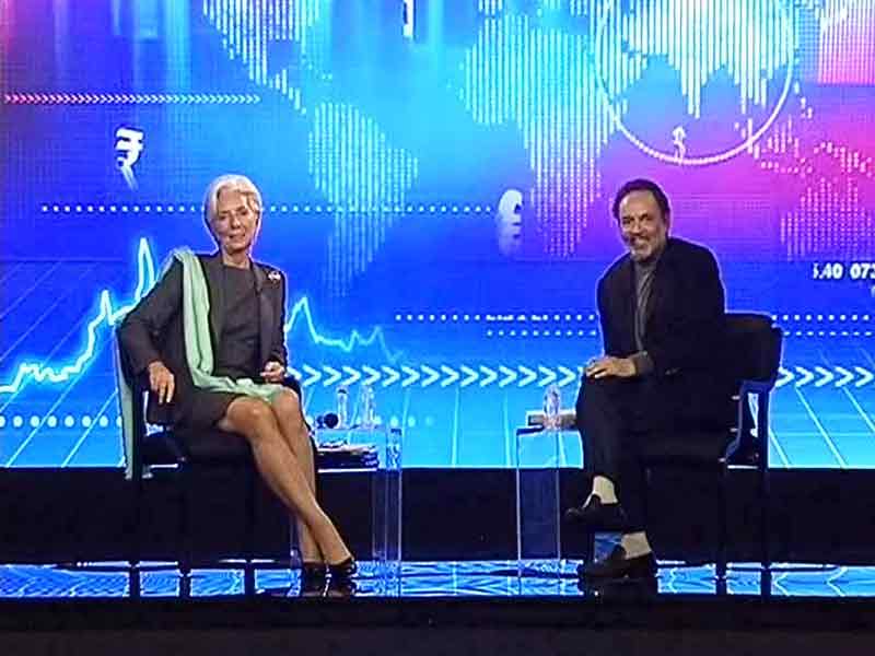 IMF Chief Answers Qs from Prannoy Roy, College Students