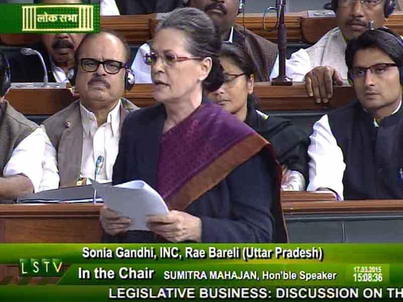 Video : In Rare Speech in Parliament, Sonia Gandhi Chides Government About Andhra Pradesh