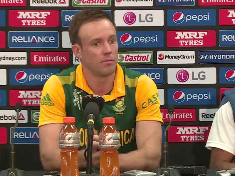 World Cup: AB de Villiers Slams Critics, Shrugs off 'Chokers' Tag