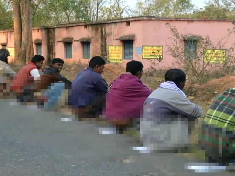 Video : A Poo Protest in Jharkhand Against Centre's Land Bill