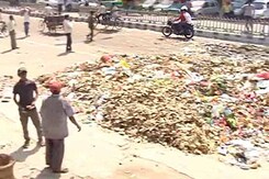 Garbage Dumped on Delhi Streets as Sanitation Workers Strike Over Non-Payment of Wages Garbage Dumped on Delhi Streets as Sanitation Workers Strike Over Non-Payment of Wages