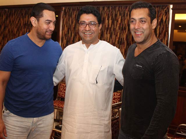 Salman, Aamir Attend Raj Thackeray's Meet on Mumbai
