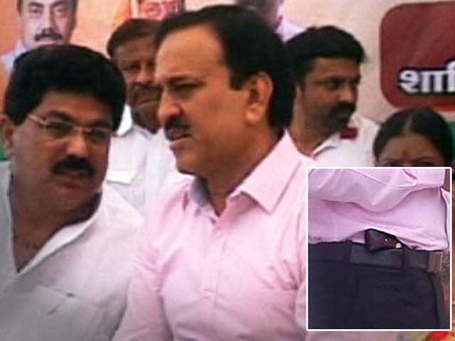 Maharashtra Minister Addresses Children With Revolver Tucked Under Belt