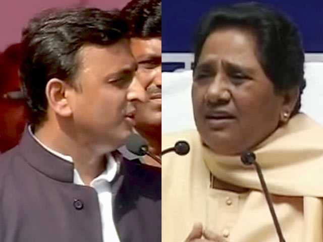 साइकिल को लेकर लड़ पड़े मायावती और अखिलेश