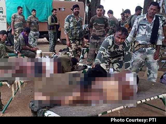 Video : Bodies of 7 Jawans Retrieved From Site of Naxal Attack in Chhattisgarh