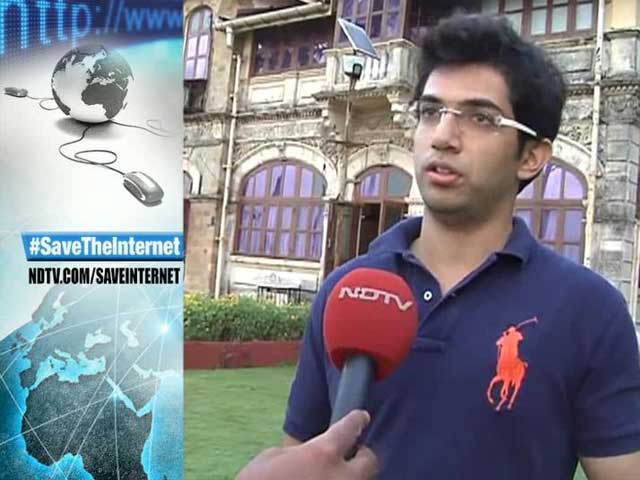 Video : #SaveTheInternet: Shiv Sena's Aditya Thackeray Speaks Up For Net Neutrality