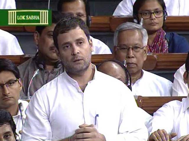 संसद में बोले राहुल गांधी, आपकी सरकार सूट-बूट की सरकार है