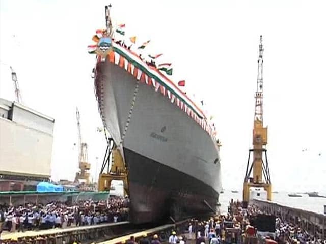 Video : INS Visakhapatnam, India's Most Powerful, Lethal Destroyer Launched in Mazgaon Dock