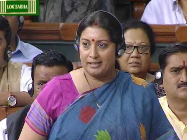 Minister Smriti Irani's Fiery Speech in Parliament is Talk of the Town