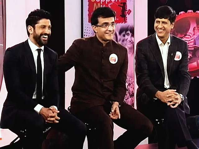 सपोर्ट माई स्कूल : गांगुली, फरहान ने बांटे अनुभव