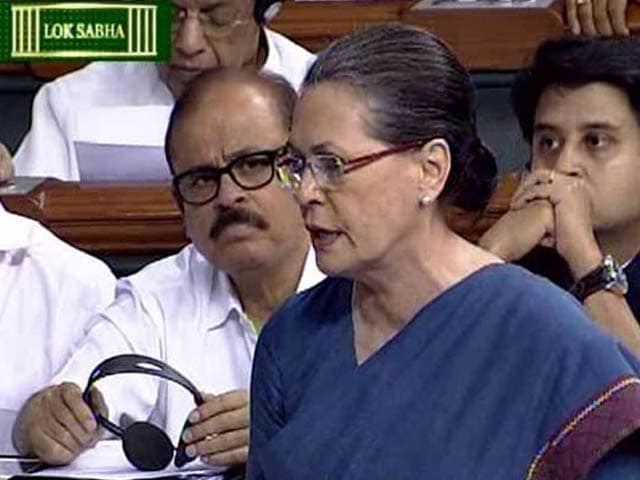 Video : In Rare Parliament Intervention, Sonia Gandhi Attacks PM Narendra Modi Directly