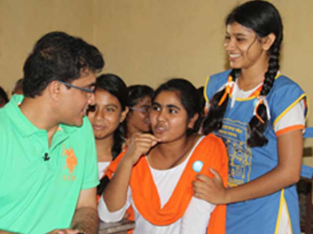 India's Favourite Dada visits Kheadaha High School in Bengal