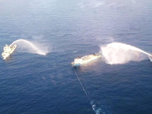 ONGC जहाज में लगी आग पर काबू पाया गया