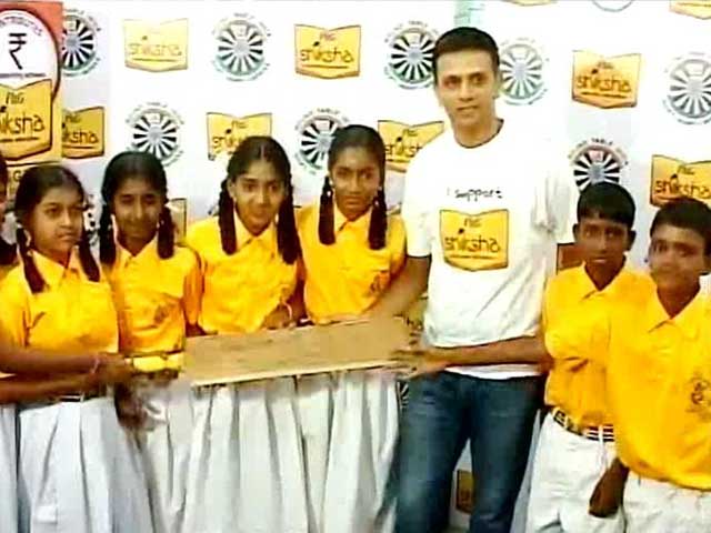 Video : Rahul Dravid Bats for Underprivileged Children in Bangalore