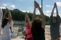 France Prepares for Yoga at the Eiffel Tower France Prepares for Yoga at the Eiffel Tower