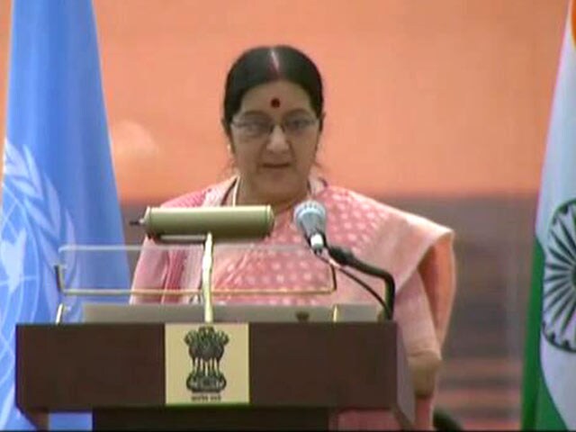 Video : International Yoga Day: An idea whose time has come, Says Sushma Swaraj at United Nations