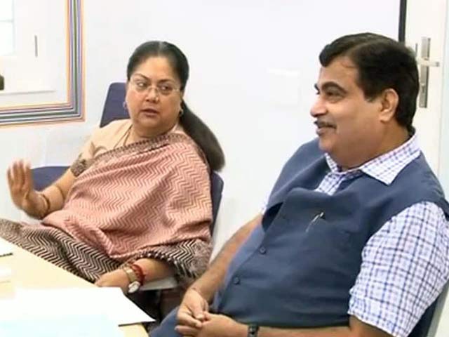 Nitin Gadkari Meeting Gives Vasundhara Raje What She's Been Looking For