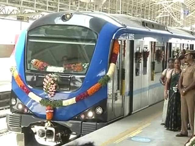 Video : By Video Conference, Jayalalithaa Launches 10 kms of Chennai Metro