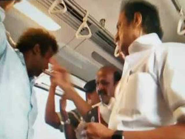 Video : The Joyride That Wasn't. Video Shows DMK's Stalin Slapping Metro Passenger