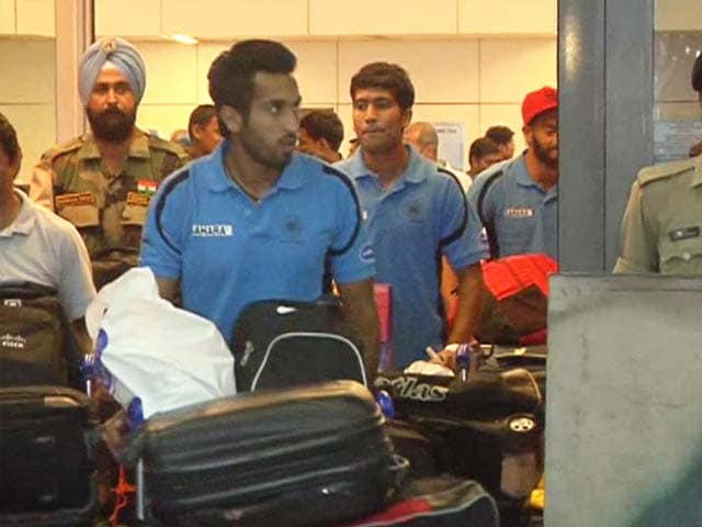 Video : Indian Men Return After Finishing Fourth in Hockey World League