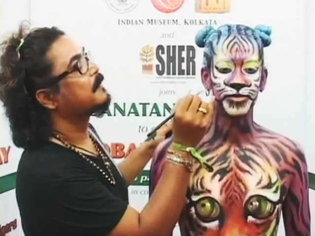 वर्ल्‍ड टाइगर्स डे पर छात्रों ने बाघ संरक्षण को दी 'नई पहचान'