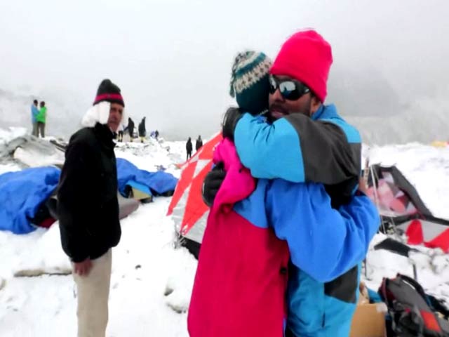 Emotional Reunion at Everest Base Camp
