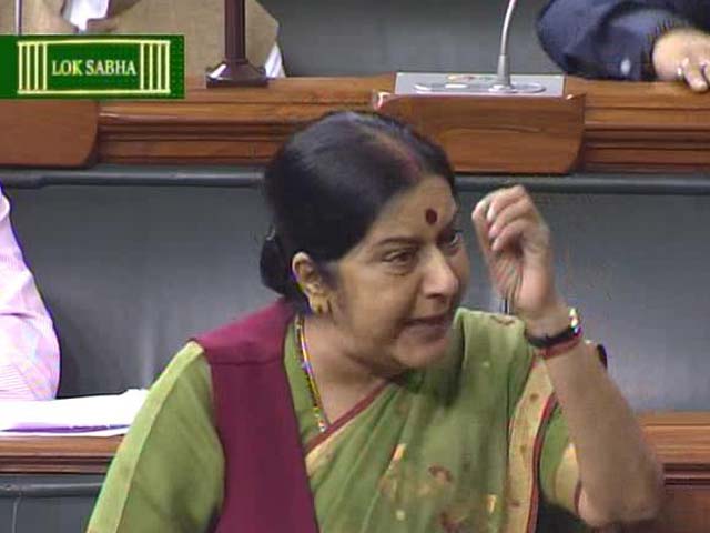 Did No Wrong, Says Sushma Swaraj Amid Ceaseless Congress Chants