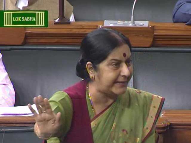Video : Since You Enjoy Holidaying... Sushma Swaraj's Jibe at Rahul Gandhi